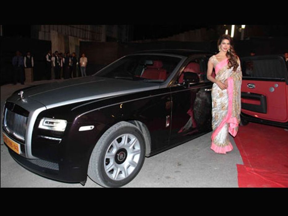 Priyanka Chopra steps out of her Rolls-Royce Ghost