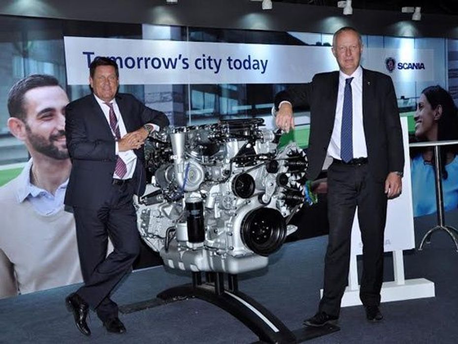 Scania displays Ethanol engines at the Busworld 2015