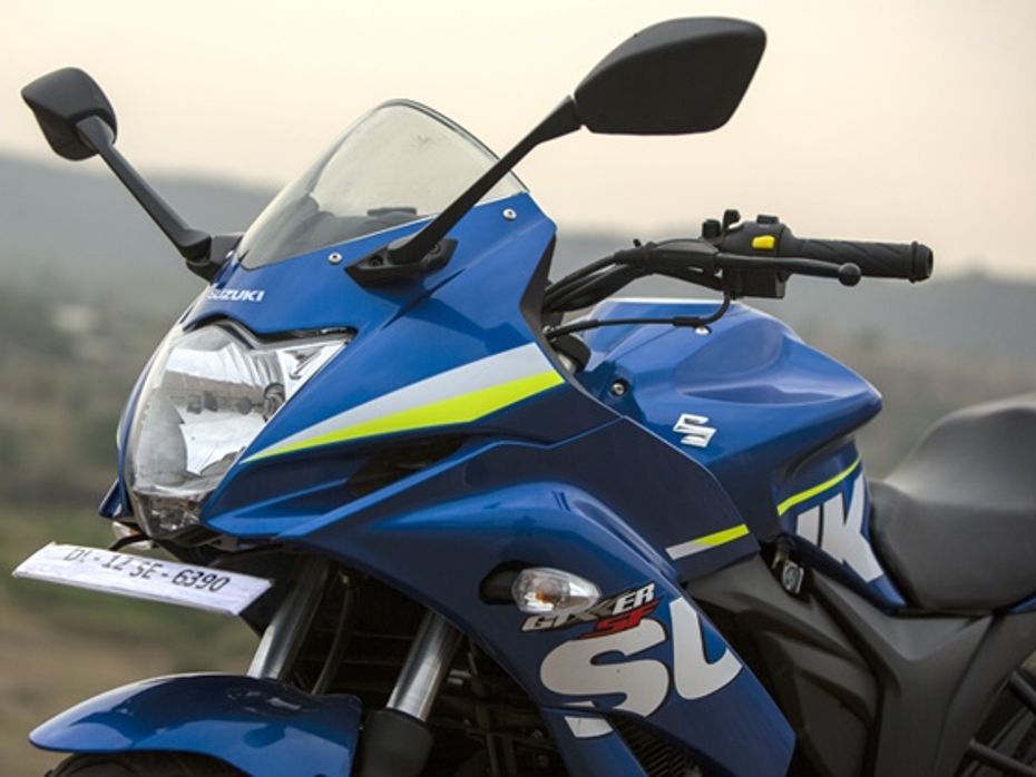2015 Suzuki Gixxer SF in Metallic Triton Blue MotoGP special edition