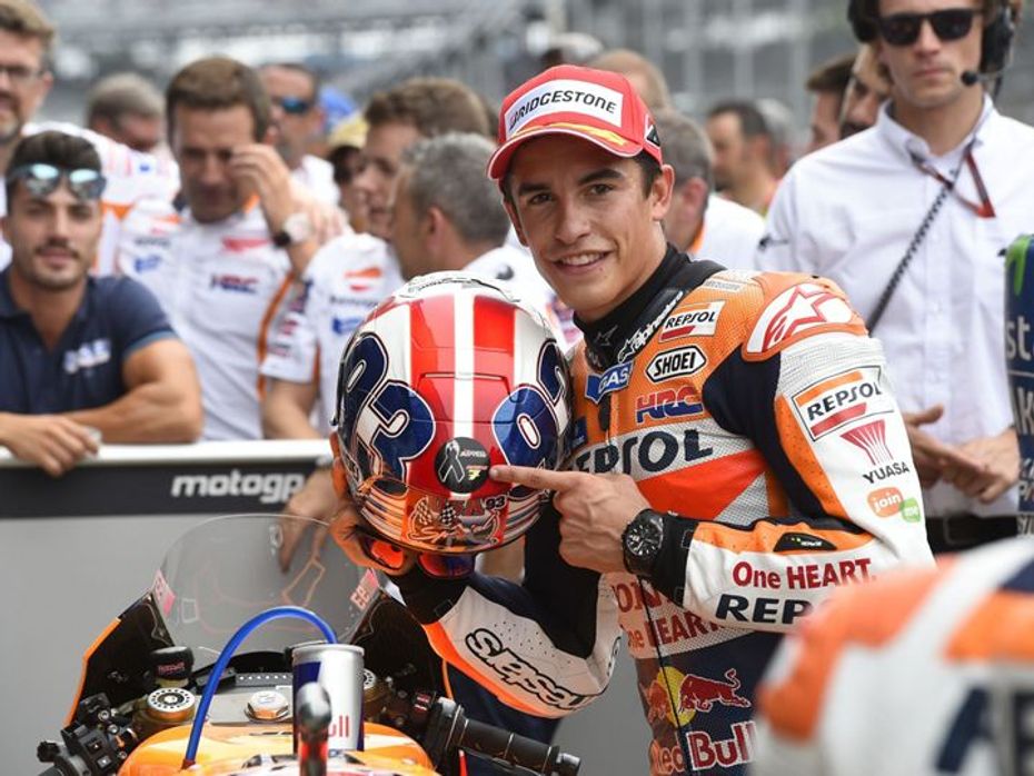 2015 Indianapolis MotoGP winner Marc Marquez