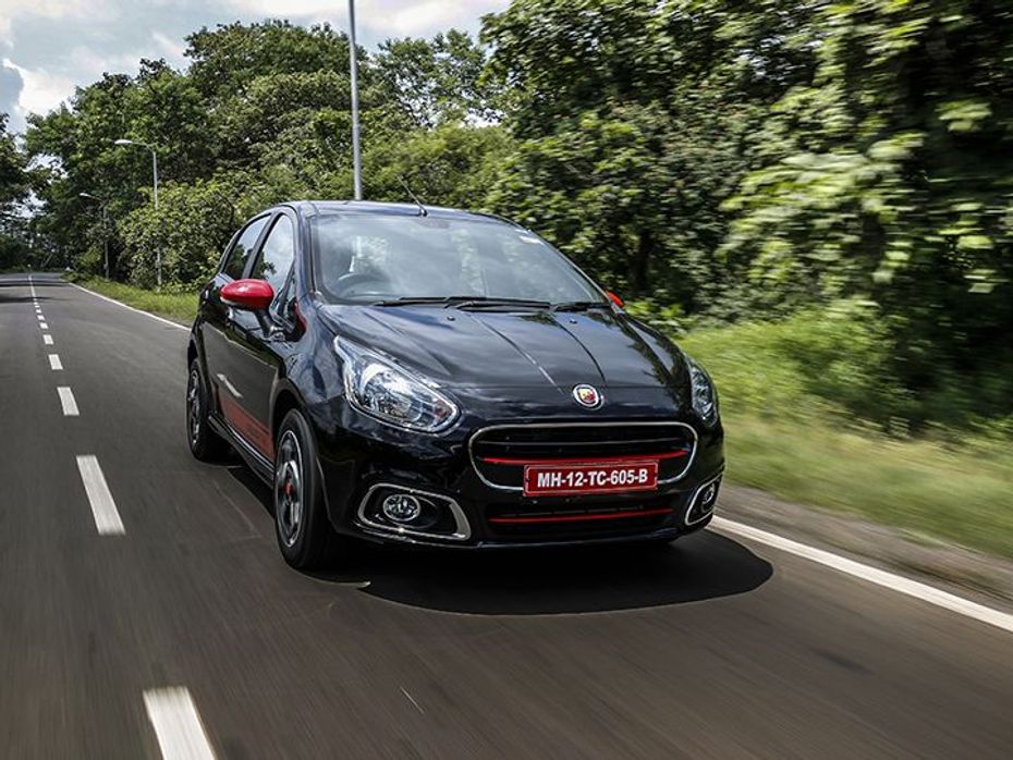 Abarth Punto Evo First Drive Review India front tracking