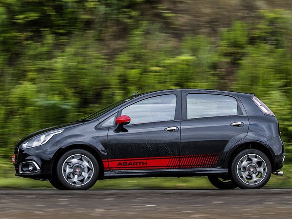 Abarth Punto Evo First Drive Review India panning shot