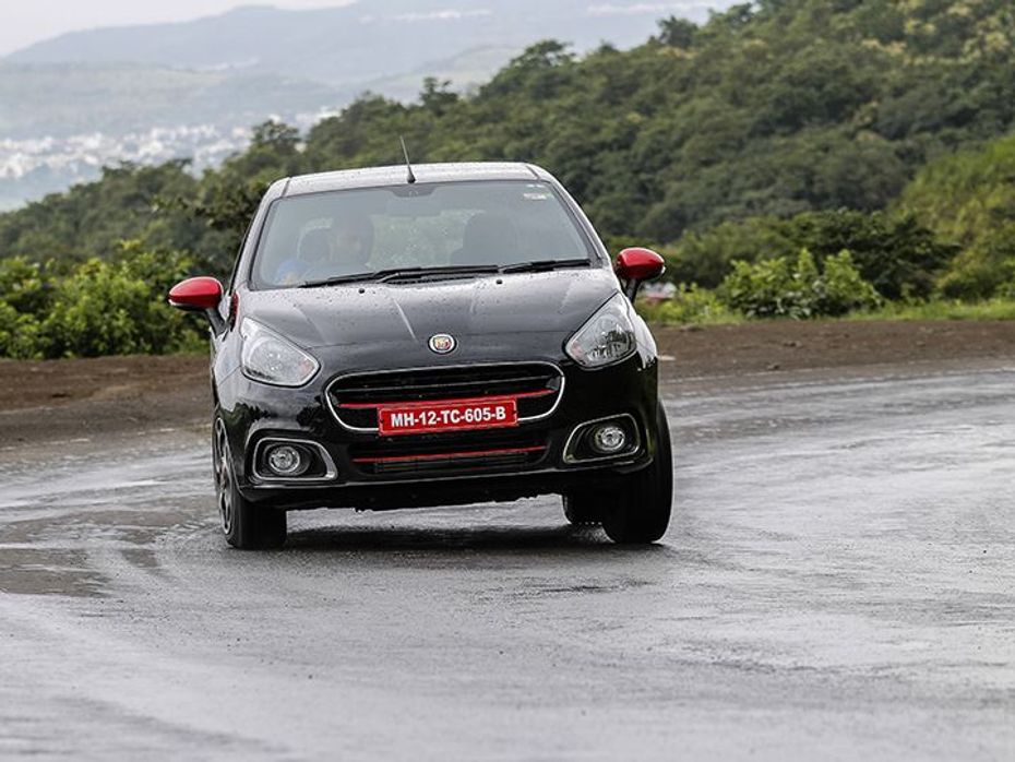 Abarth Punto Evo First Drive Review India cornering shot