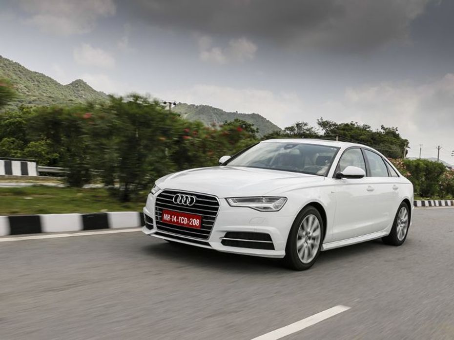 Audi A6 India review action shot