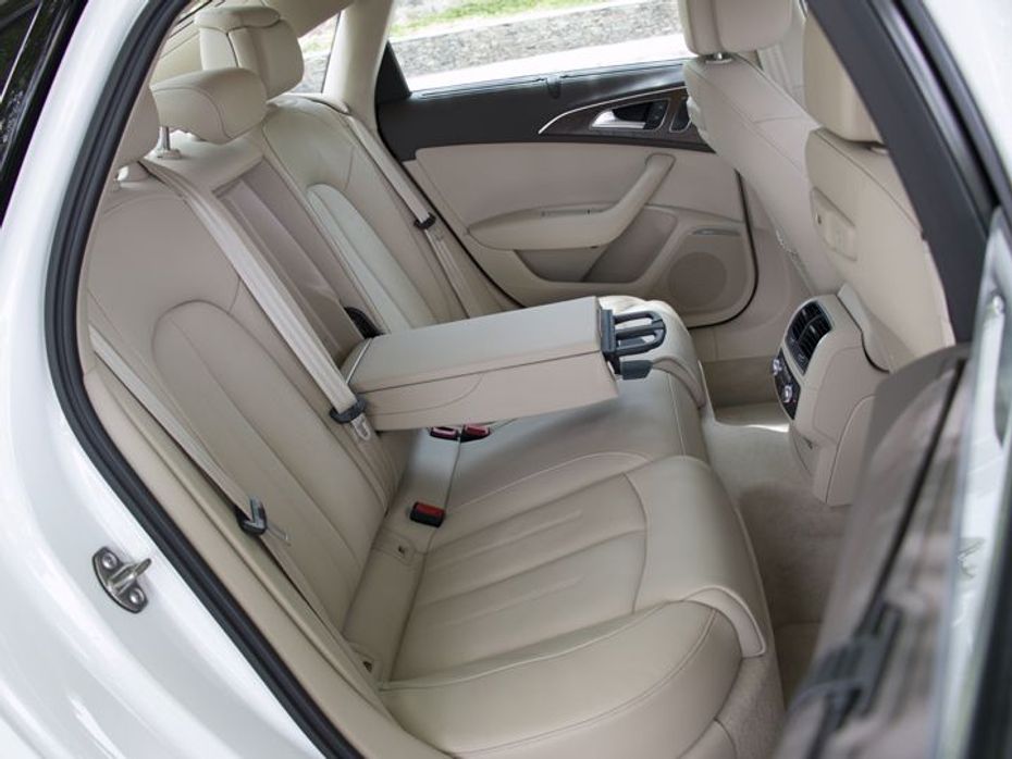 Audi A6 India review rear seat