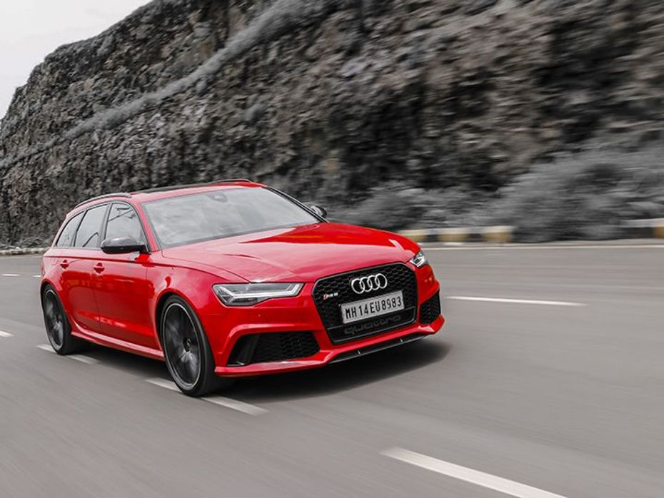 Audi RS6 India review front tracking