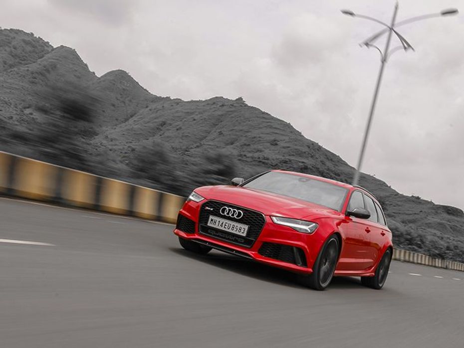 Audi RS6 India review front tracking 2
