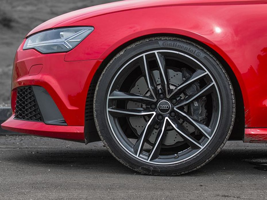 Audi RS6 India review wheels and brakes