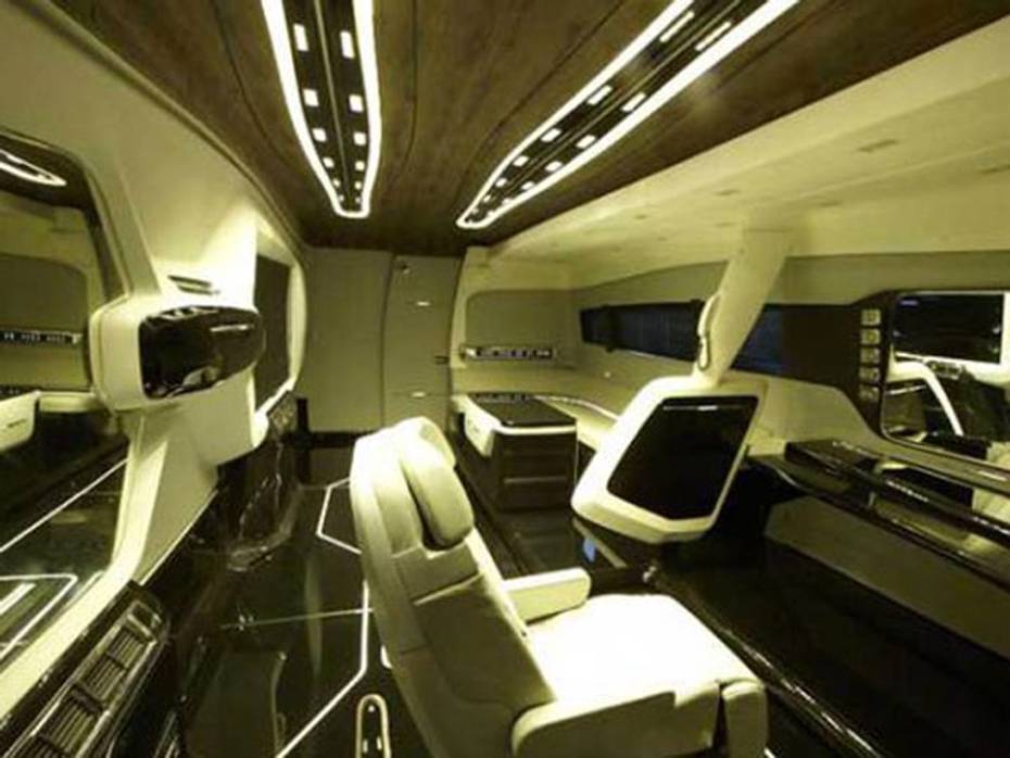 This vanity van is indeed luxury on wheels