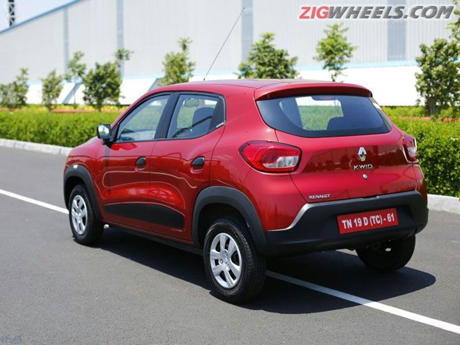 Rear design of the new Renault Kwid hacthback in India