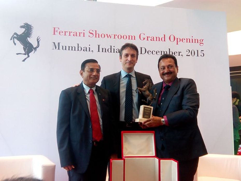 Ferrari Mumbai showroom inauguration