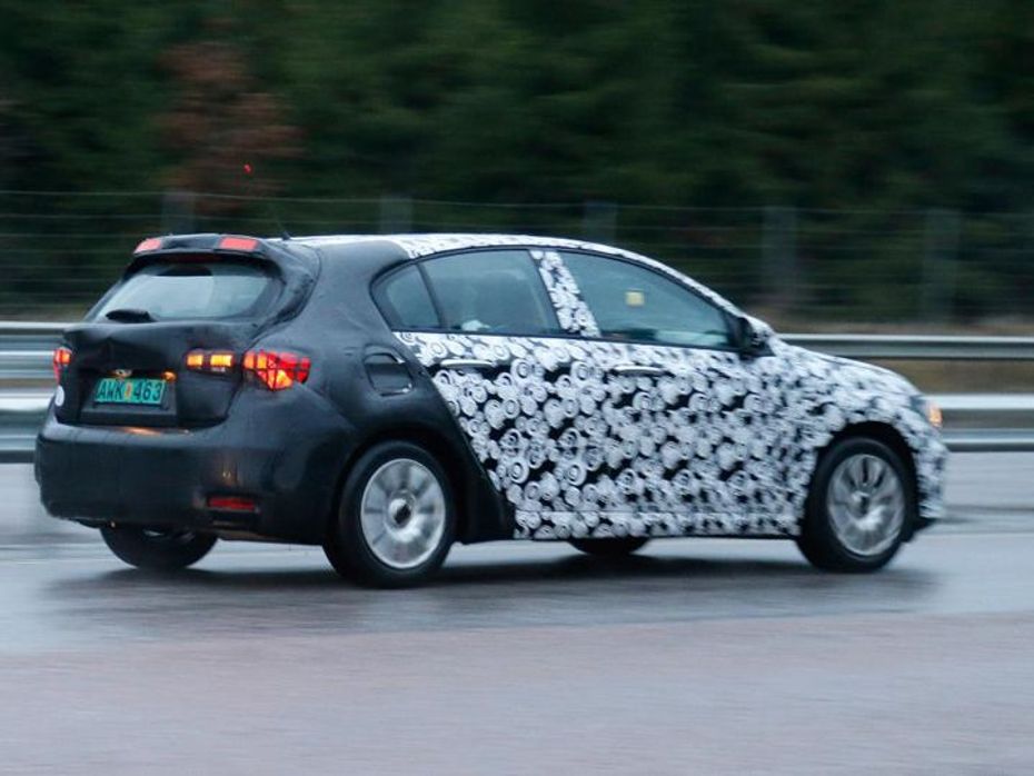 Fiat Tipo hatchback rear spy shots Fiat Tipo hatchback rear spy shots