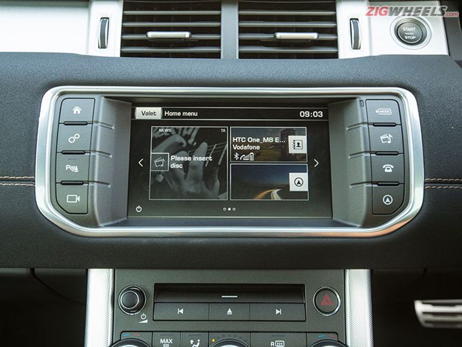 2016 Range Rover Evoque centre console