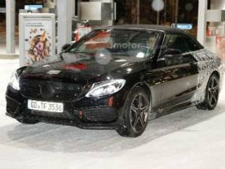 Mercedes-Benz C-Class Convertible spied again, near Arctic Circle