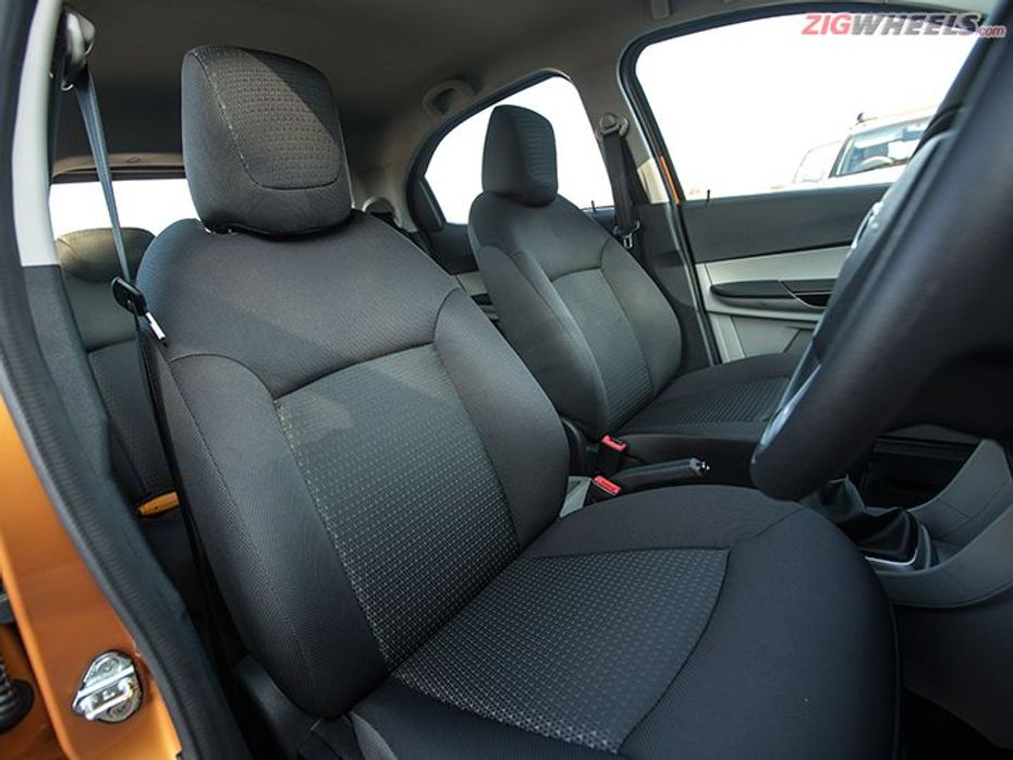 Tata Zica Review front seats