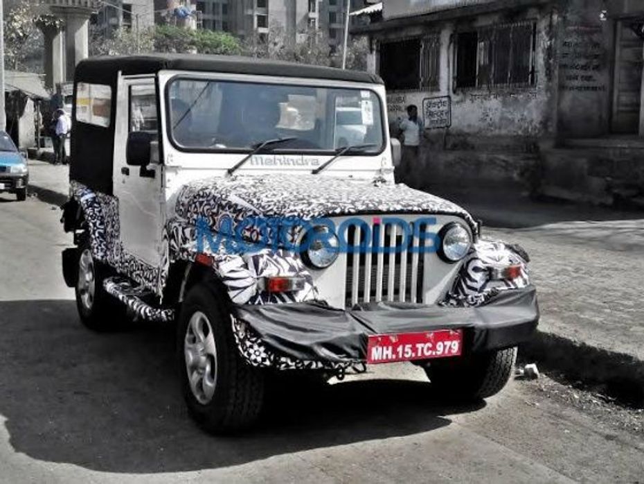 2015 Mahindra Thar with updated interiors spied