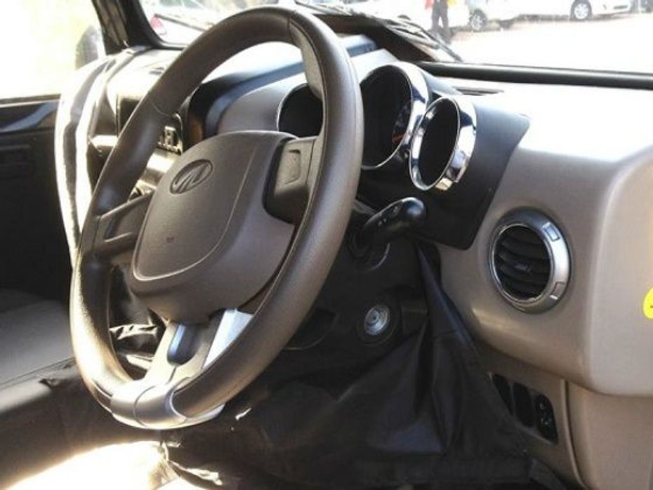 2015 Mahindra Thar with updated interiors spied 1