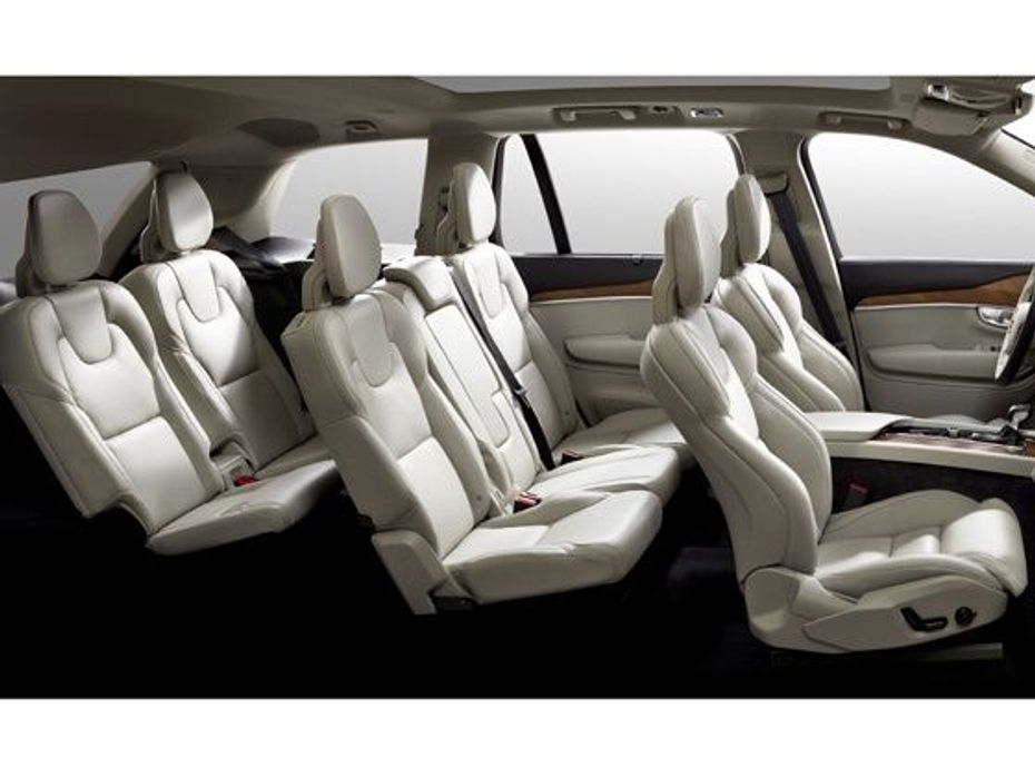 Seven seats of the India bound 2015 Volvo XC9