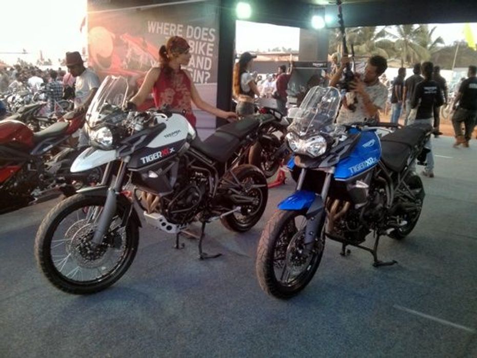 Triumph Tiger XCx and XRx at IBW 2015