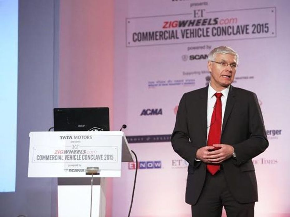 Wilfried Aulbur at the Commercial Vehicles Conclave 2015