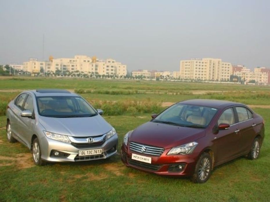 Honda City and Maruti Ciaz are in top 10 selling cars of India in January 2015