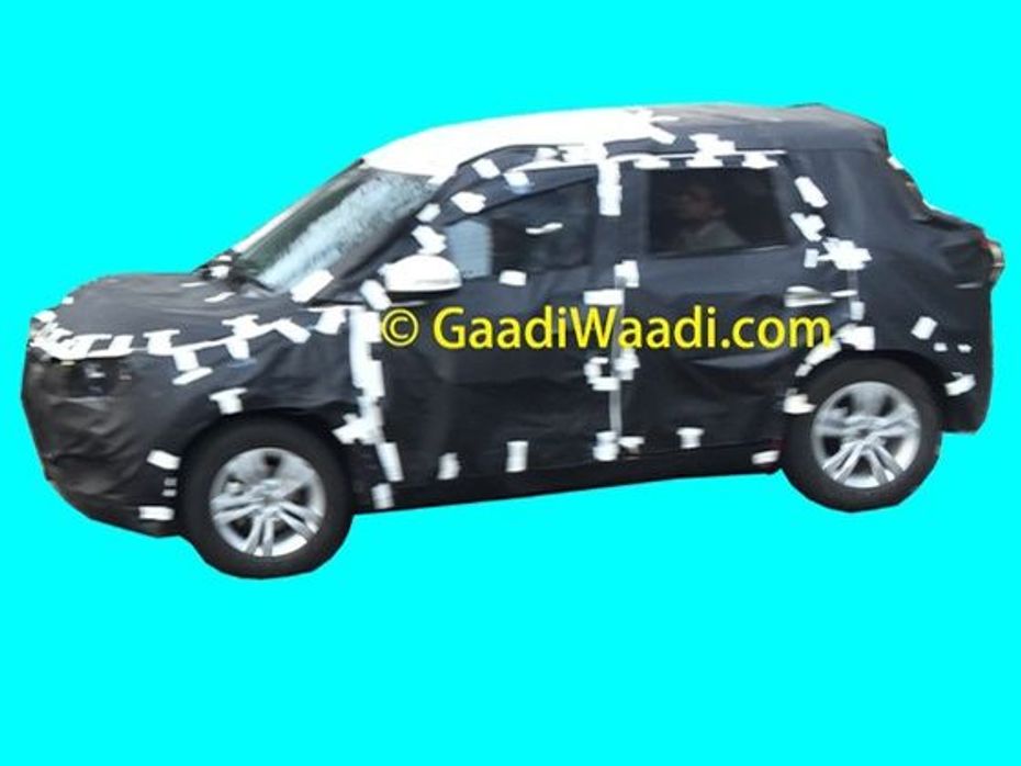 Maruti Suzuki compact SUV YBA spotted testing in India