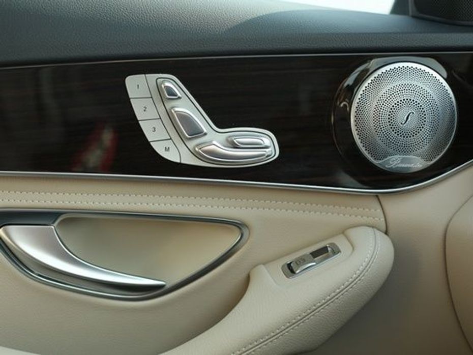 Mercedes-Benz C-Class passenger seats are electrically adjustable and come with memory function