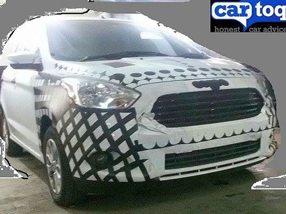 2015 Ford Figo spotted testing in India