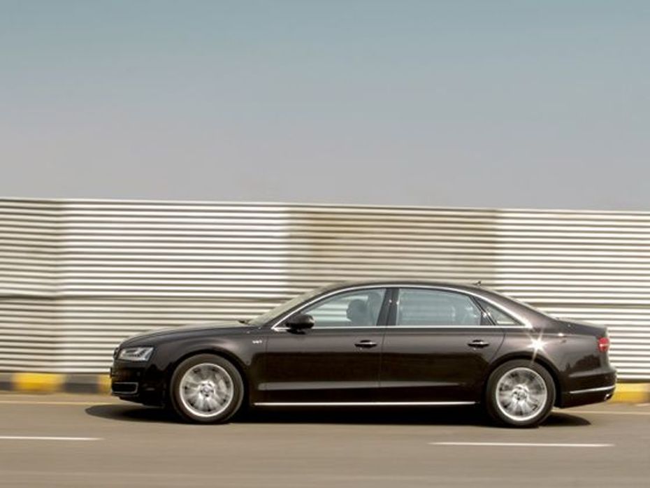 Despite its weight and size, the Audi A8L is impressively manageable on the road