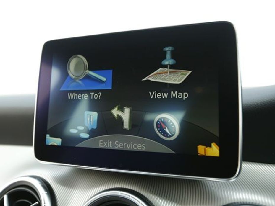Mercedes-Benz CLA navigation screen