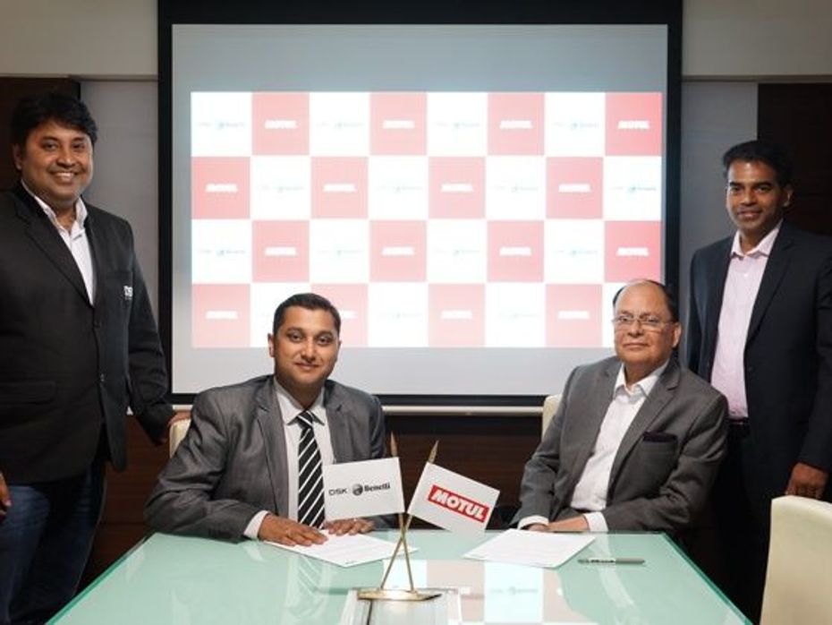 DSK Benelli ties-up with Motul