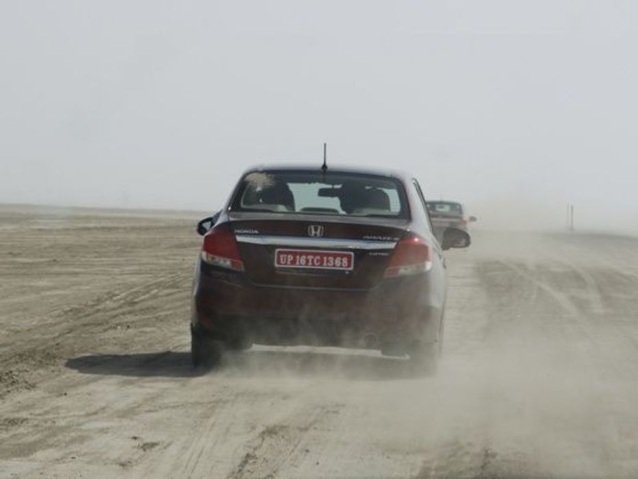 Driving on the Rann of Kutch