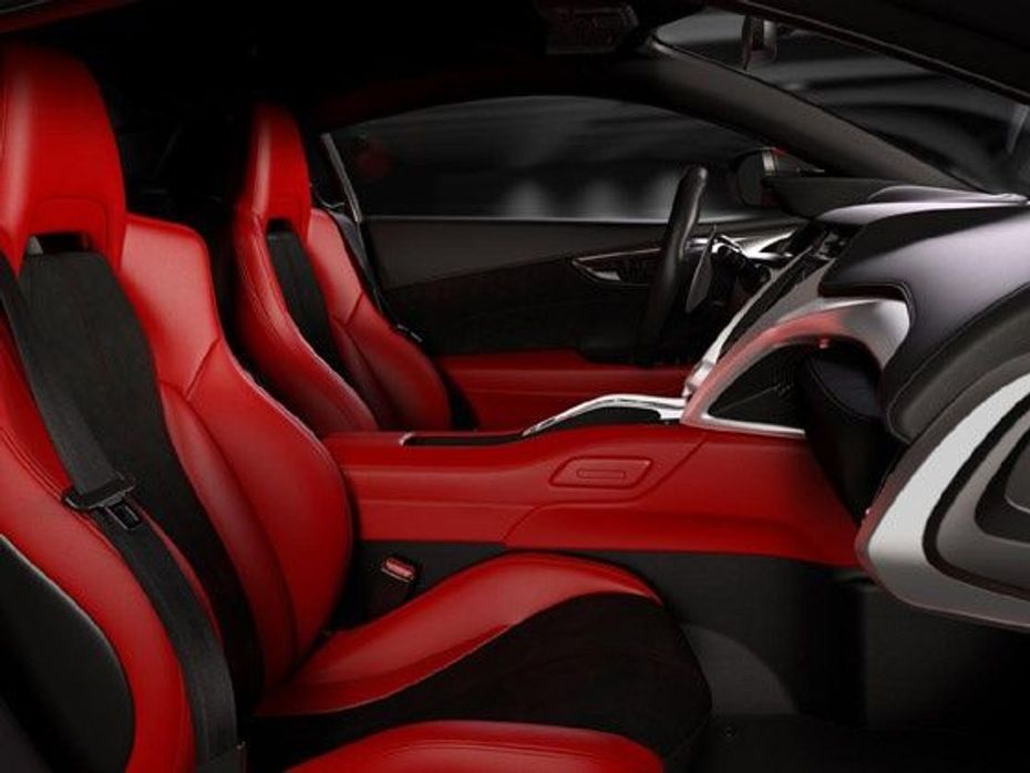 Honda NSX supercar interior shot