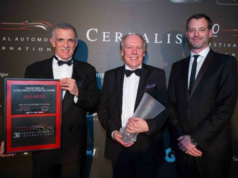 Jaguar Design Director Ian Callum with the Trophy