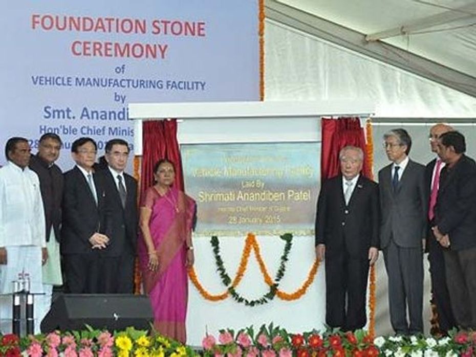 Maruti Suzuki lays foundation stone for Gujarat plant