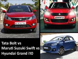 Tata Bolt vs Maruti Swift vs Hyundai Grand i10 Spec Comparison