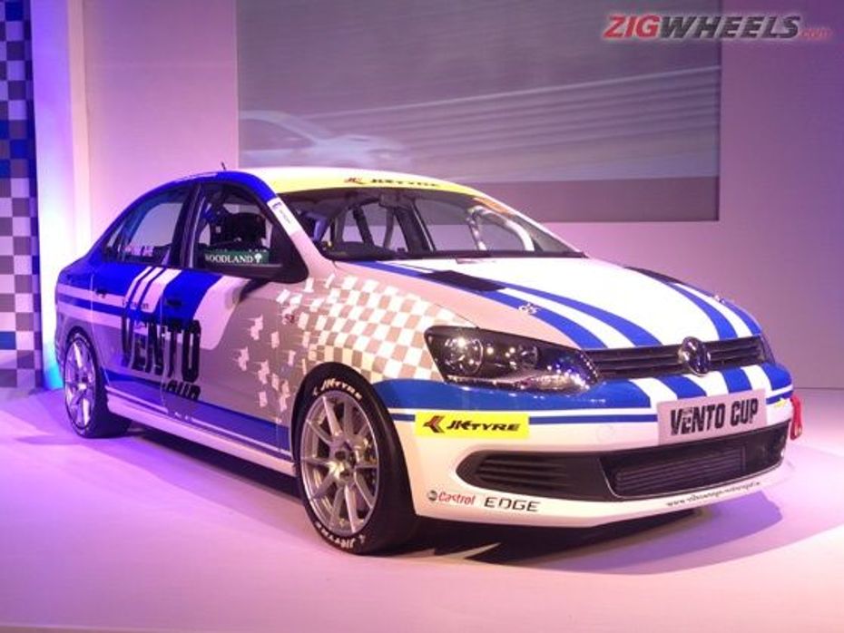 The race prepped Volkswagen Vento sedan for Vento Cup 2015