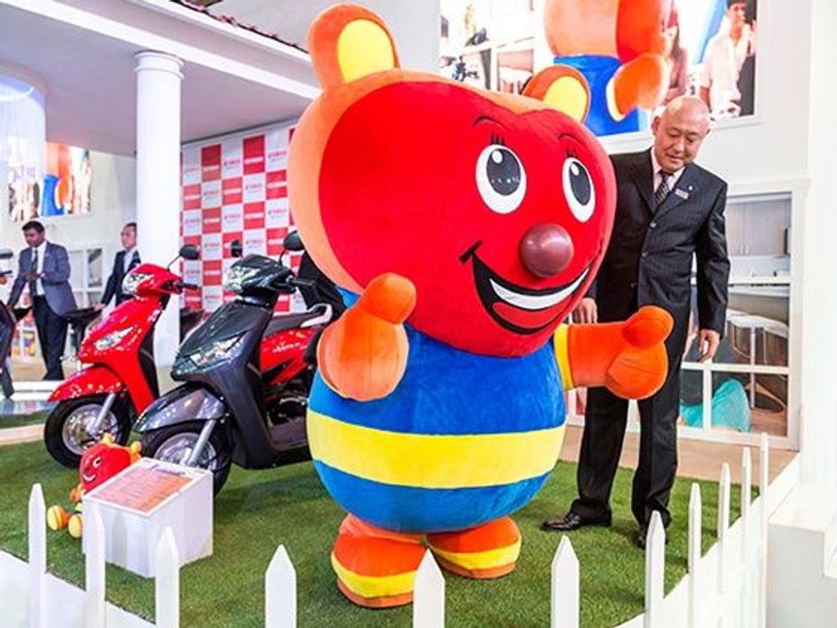 Yamaha launched Zippy their mascot for India in 2014