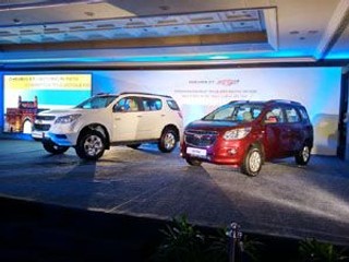 Chevrolet India unveils Trailblazer SUV and Spin MPV Chevrolet India unveils Trailblazer SUV and Spin MPV