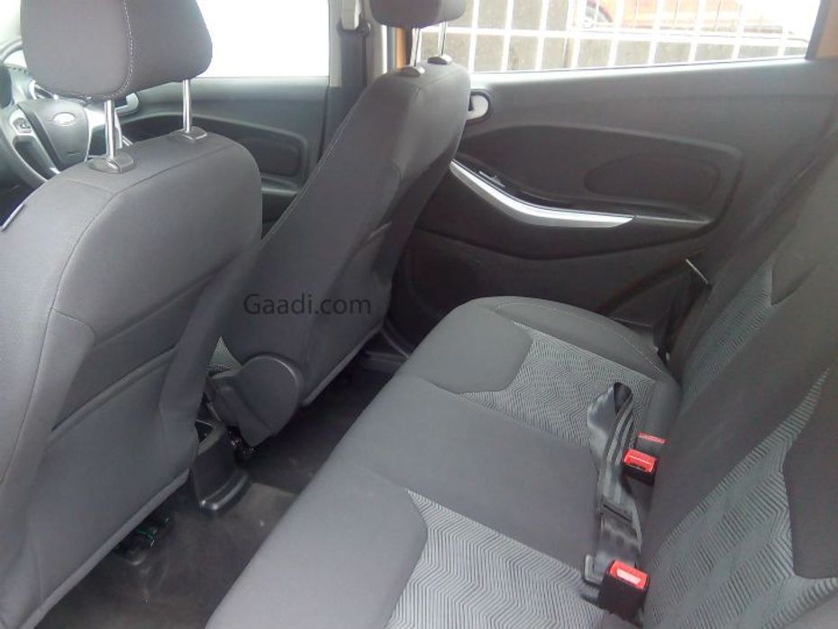 Ford Figo hatchback rear seat