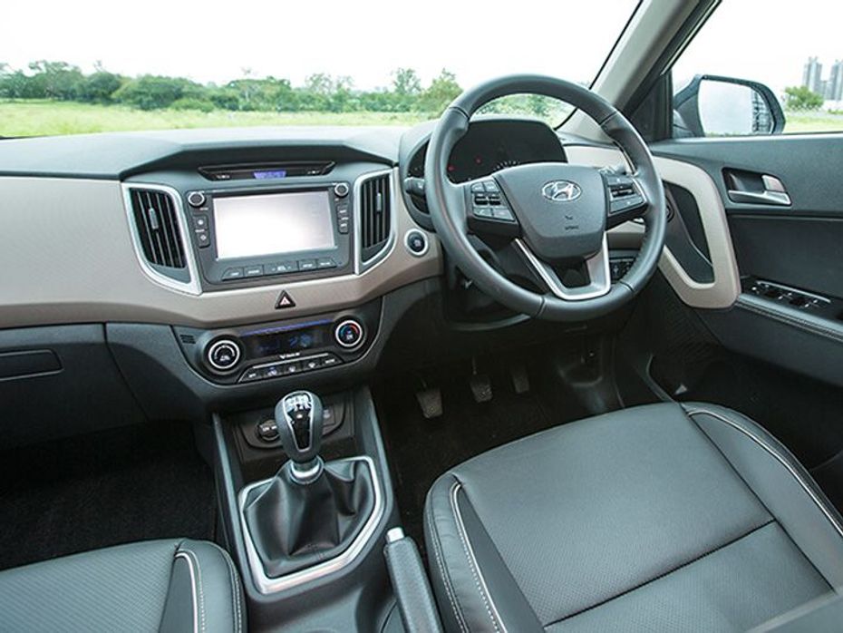 Hyundai Creta India interior features and dashboard with touchscreen
