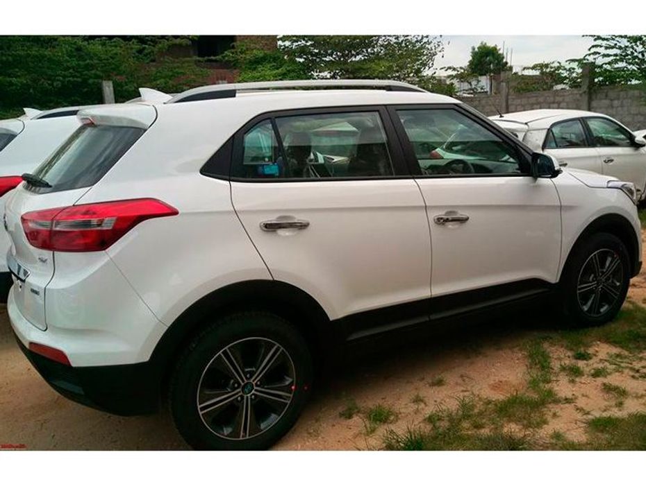 Side and rear design of Hyundai Creta compact SUV spied in India