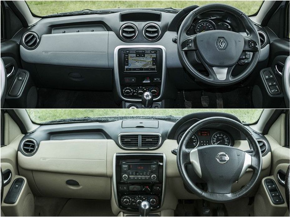 Renault Duster and Nissan Terrano interior