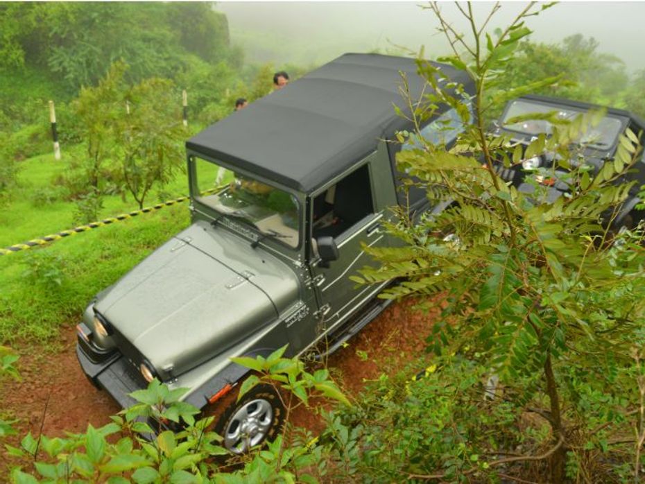 Mahindra Thar CRDe in its elements