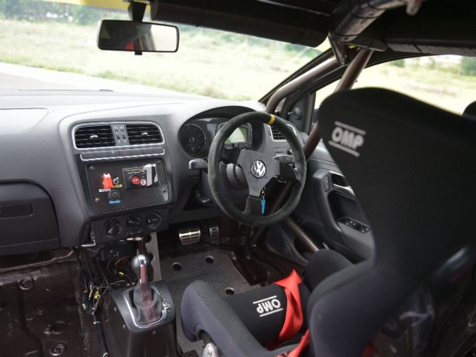 Volkswagen Vento R racecar dashboard
