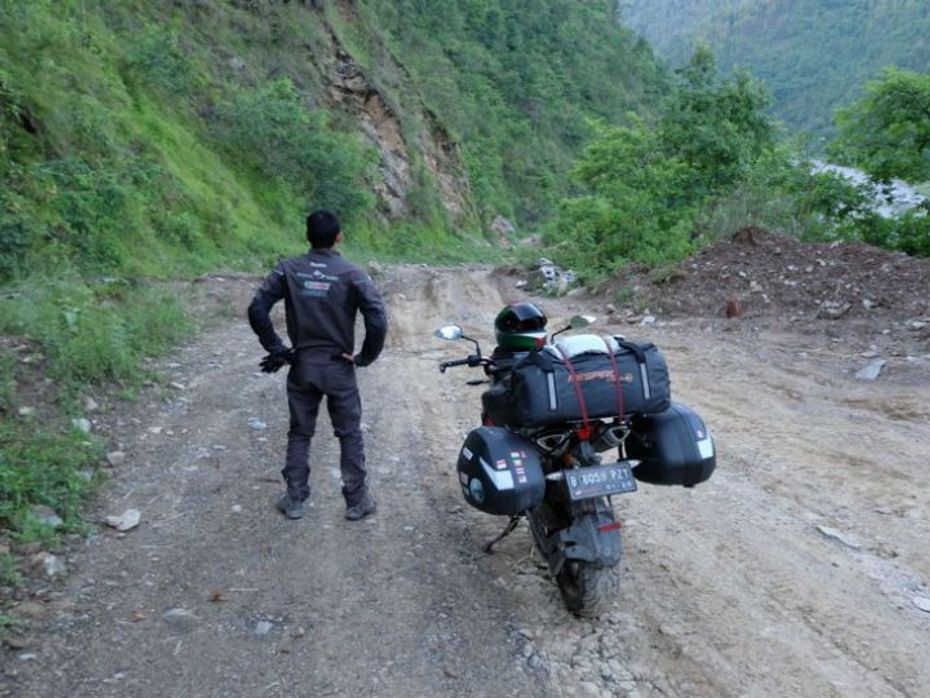 Riding through Nepal