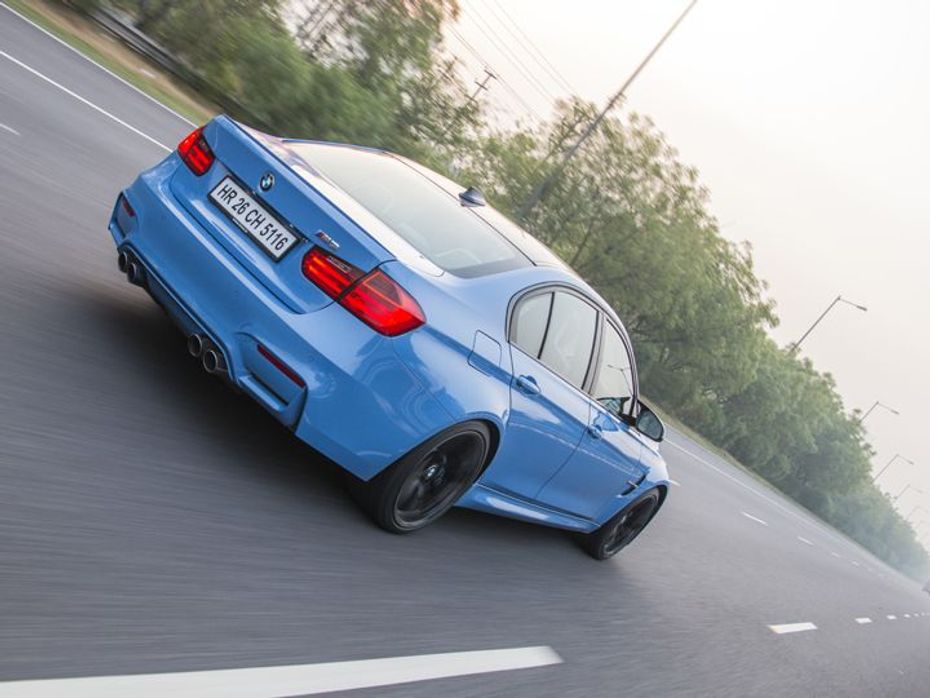 2015 BMW M3 rear action