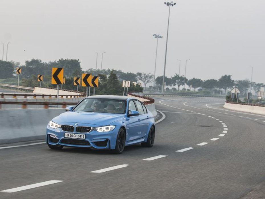 2015 BMW M3 front action