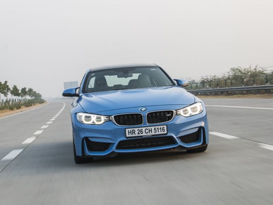 2015 BMW M3 front action