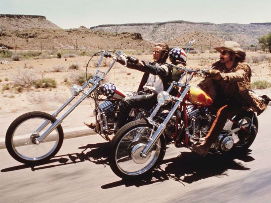 Peter Fonda and Dennis Hopper in the Easy Rider